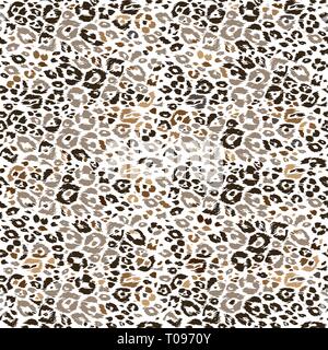 Abstract textured pattern. Bright animal skin. Leopard seamless print. Stock Vector