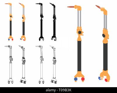 Welding tool - blowpipe Stock Vector