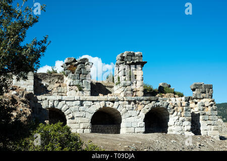 Asien, Türkei, Provinz Burdur, Gölhisar, Ausgrabungen der antiken Stadt Kibyra Stock Photo