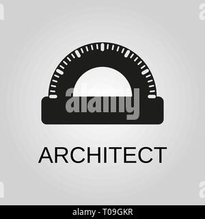 Architect icon. Architect symbol. Flat design. Stock - Vector illustration. Stock Vector