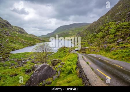 Drive over the Gap of Dunloe Stock Photo