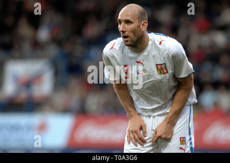 Liberec, Czech republic. 28th Mar, 2007. Euro 2008 group D qualifying match between Czech Republic and Cyprus, 1:0, stadium U Nisy in Liberec (some 120km (about 80 miles) north of Prague), 28 March 2007, CZE. Jan Koller, forward of Czech republic.Photo Slavek Ruta Credit: Slavek Ruta/ZUMA Wire/Alamy Live News Stock Photo