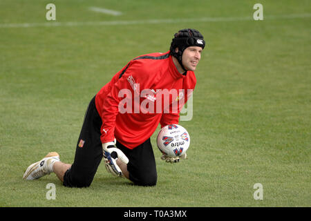 May 29, 2007 - Jablonec Nad Nisou, Czech republic - Czech national soccer team's , goalkeeper Petr Cech  on the practice session in Jablonec nad Nisou, Czech Republic on Tuesday May 29, 2007. Czech soccer team will face Wales in the Euro 2008 qualification match on Juni 2th. Other teams in group G: Germany, Cyprus, San Marino, Slovakia.  Photo Slavek Ruta (Credit Image: © Slavek Ruta/ZUMA Wire) Stock Photo