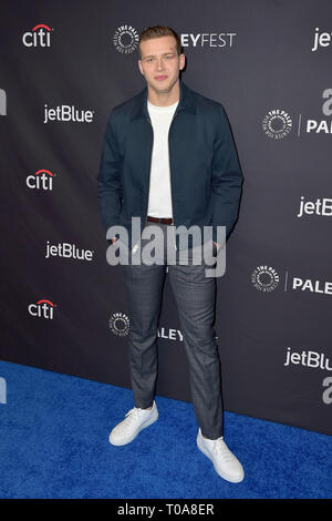 Los Angeles, USA. 17th Mar, 2019. Oliver Stark screeching the Fox TV series '9-1-1' at the 36th Paleyfest in 2019 at the Dolby Theater, Hollywood. Los Angeles, 17.03.2019 | usage worldwide Credit: dpa/Alamy Live News
