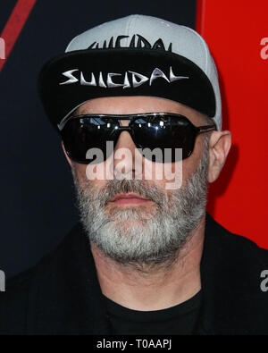 Hollywood, United States. 18th Mar, 2019. HOLLYWOOD, LOS ANGELES, CA, USA - MARCH 18: Musician Fred Durst arrives at the Los Angeles Premiere Of Netflix's 'The Dirt' held at ArcLight Cinemas Hollywood on March 18, 2019 in Hollywood, Los Angeles, California, United States. (Photo by Xavier Collin/Image Press Agency) Credit: Image Press Agency/Alamy Live News Stock Photo