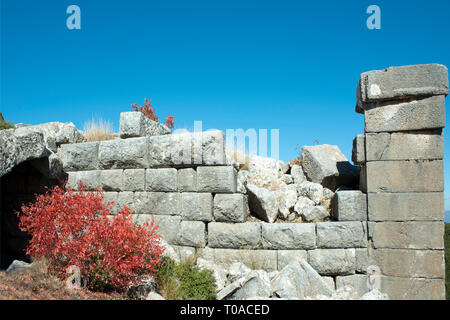 Asien, Türkei, Provinz Burdur, Gölhisar, Ausgrabungen der antiken Stadt Kibyra Stock Photo