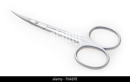 Nail scissors isolated on white background with clipping path Stock Photo