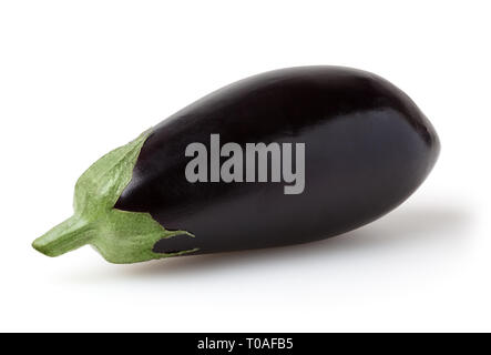 Eggplant isolated on white background with clipping path Stock Photo