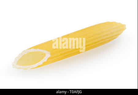Penne pasta isolated on white background with clipping path Stock Photo