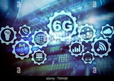 Future Communications Fast Technology. 6G Network Connection Concept. High Speed Mobile Wireless Technology. Stock Photo