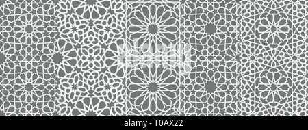 Islamic ornament vector , persian motiff . 3d ramadan islamic round pattern elements . Geometric circular ornamental arabic symbol vector EPS 10 Stock Vector