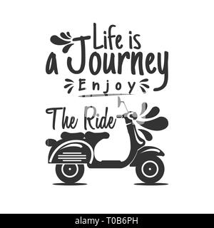 Life is a Journey enjoy the ride Stock Photo - Alamy