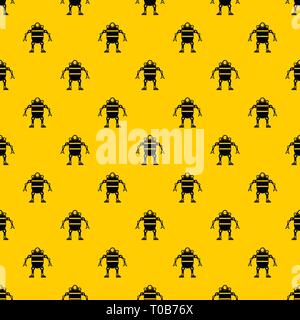 Robot pattern vector Stock Vector