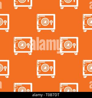 Safe pattern vector orange Stock Vector