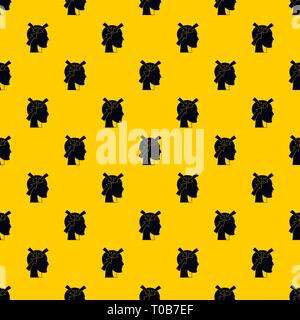 Head with arrows pattern vector Stock Vector