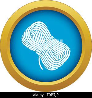 Hiking rope icon blue vector isolated Stock Vector