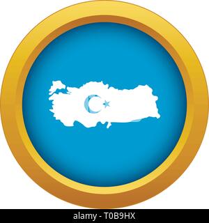 Turkey travel symbols icon blue app Stock Vector Image & Art - Alamy