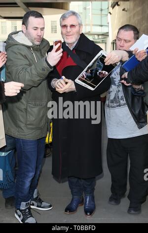 Tcheky Karyo leaves BBC studios after attending radio interviews  Featuring: Tcheky Karyo Where: London, United Kingdom When: 15 Feb 2019 Credit: Michael Wright/WENN.com Stock Photo