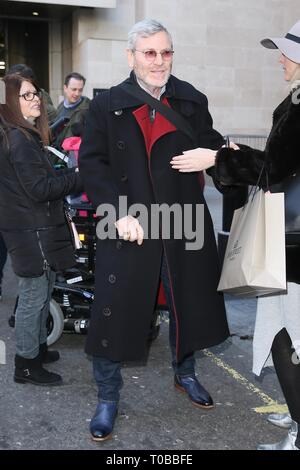 Tcheky Karyo leaves BBC studios after attending radio interviews  Featuring: Tcheky Karyo Where: London, United Kingdom When: 15 Feb 2019 Credit: Michael Wright/WENN.com Stock Photo