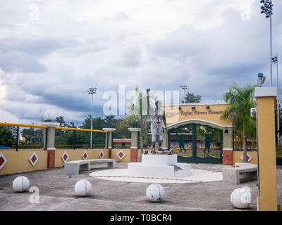 Rincon, Puerto Rico. January 2019. Parque Rafael Rivera Romero is a Small amateur baseball Stadium in Ricon. Stock Photo