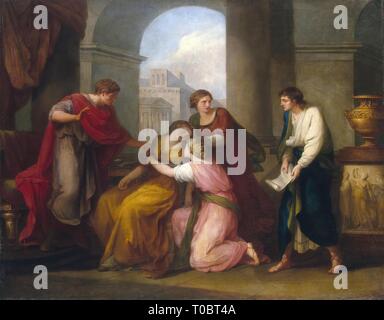 'Virgil reading the ''Aeneid'' to Augustus and Octavia'. Germany, 1788. Dimensions: 123x159 cm. Museum: State Hermitage, St. Petersburg. Author: Angelica Maria Anna Catharina Kauffmann . ANGELICA KAUFFMANN. Stock Photo