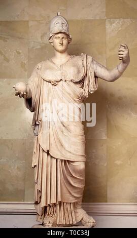 Statue of Athena'. Roman copy of the Greek originals of the