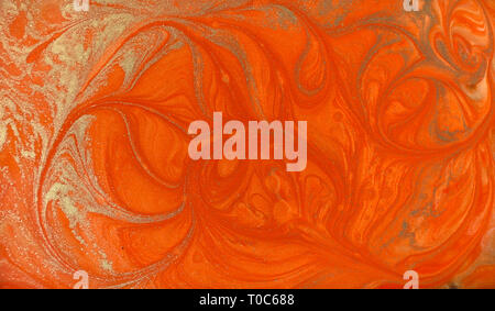 Red and gold marbling pattern. Golden marble liquid texture Stock Photo ...