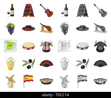 acoustic,art,attraction,bottle,branch,bull,bunch,cartoon,mono,collection,country,culture,design,fan,flag,flamenco,glass,grapes,guitar,hat,head,icon,illustration,isolated,jamon,journey,logo,matador,mill,oil,olive,olives,paella,population,set,showplace,sight,sign,skirt,spain,spanish,symbol,tambourine,territory,tourism,traditional,traditions,traveling,vector,web,wine Vector Vectors , Stock Vector