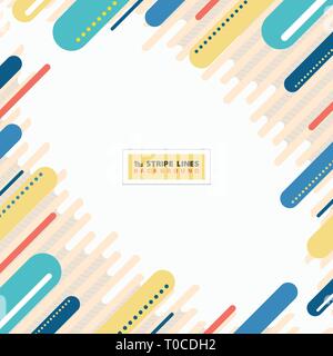 Abstract colorful stripe lines design modern with copy space. You can use for cover design of modern template, ad, poster, artwork. illustration vecto Stock Vector