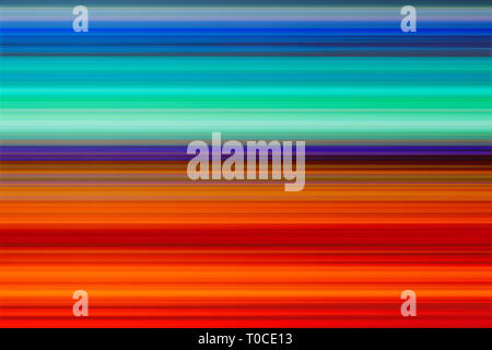 Abstract coloured horizontal motion lines Stock Photo