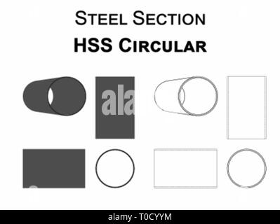 Steel section Stock Vector