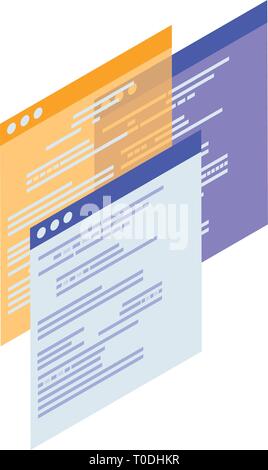 webpage templates isolated icons vector illustration design Stock Vector