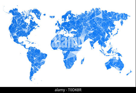 Polygon, Plexus Design Stock Photo