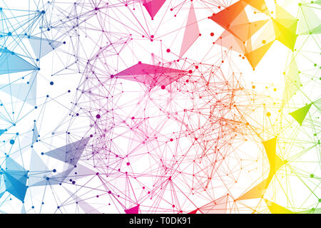 Polygon, Plexus Design Stock Photo