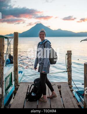 Lake Atitlan Guatemala Stock Photo