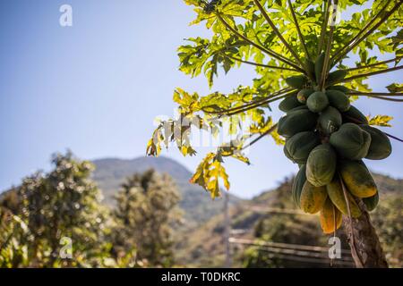 Exploring San Pedro, Lake Atitlan, Guatemala Stock Photo