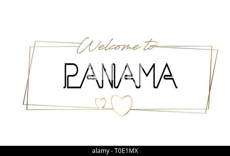 Panama country typography word text suitable for logo icon design Stock ...
