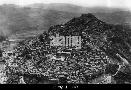 agira, sicily 1929 Stock Photo