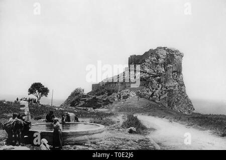 castle, mussomeli, sicily, italy Stock Photo