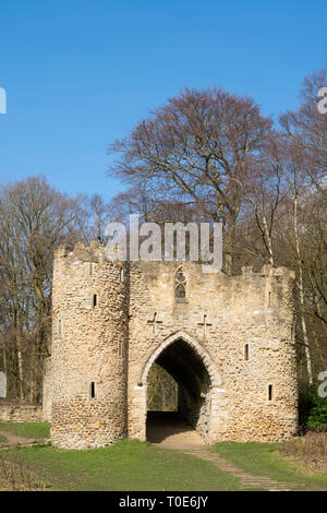 The castle folly in Roundhay Park, Leeds, West Yorkshire, England, UK Stock Photo