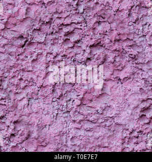 seamless pink painted relief wall. background, texture. Stock Photo