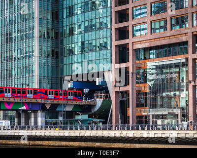 Morgan Stanley London Offices in Canary Wharf. Architects Skidmore Owings Merrill completed 2003 Stock Photo