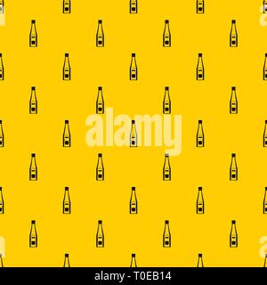 Bottle of ketchup pattern vector Stock Vector