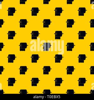 Roll of toilet paper on holder pattern vector Stock Vector