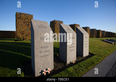 The Irish Peace Park in Messines, Flanders, Belgium for the Irish that died at Messines Ridge and during the Great War Stock Photo