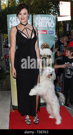 Sep 07, 2016 - London, England, UK - Daily Mirror And RSPCA Animal Hero Awards 2016, Grosvenor House Hotel - Red Carpet Arrivals Photo Shows: Ashleigh Stock Photo