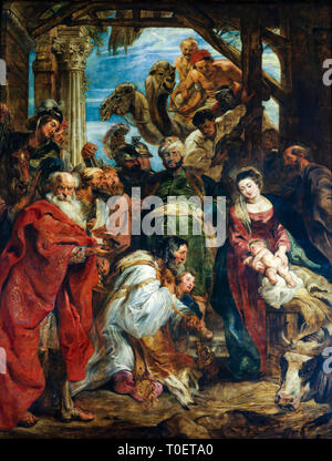 Peter Paul Rubens, The Adoration of the Magi, 1624, painting Stock Photo