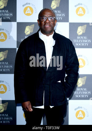 Lucian Msamati attending the Royal Television Society Programme Awards 2019 held at The Grosvenor House Hotel in London. Stock Photo