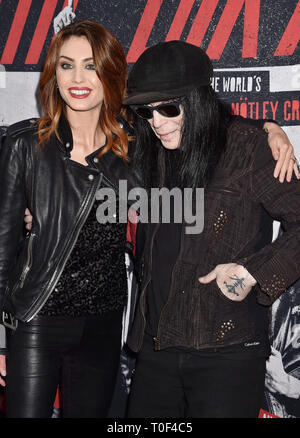 Mick Mars and Seraina Schonenberger at Netflix's "The Dirt" world
