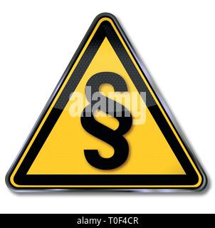 Paragraph with law and civil rights Stock Vector